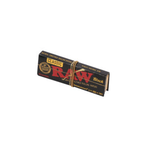 Raw Black Classic Connoisseur 1 1/4 rolling paper w/ tip