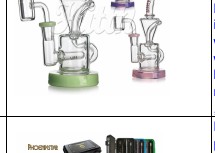 Hittn 7" Recycler Oil Rig with Inline Perc + 14mm Quartz Banger