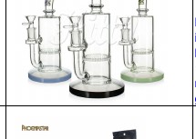 Hittn 9.5" Honeycomb Perc Bong with 14mm Bowl (HIT41)