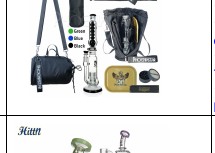 Phoenix Star 5pcs Smoking Set with 16" Freezable Coil Waterpipe Travel Kit